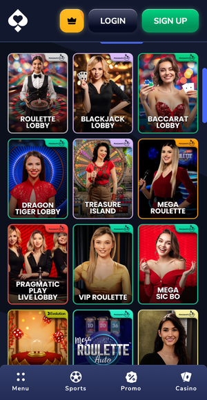 Live Games Flush Casino